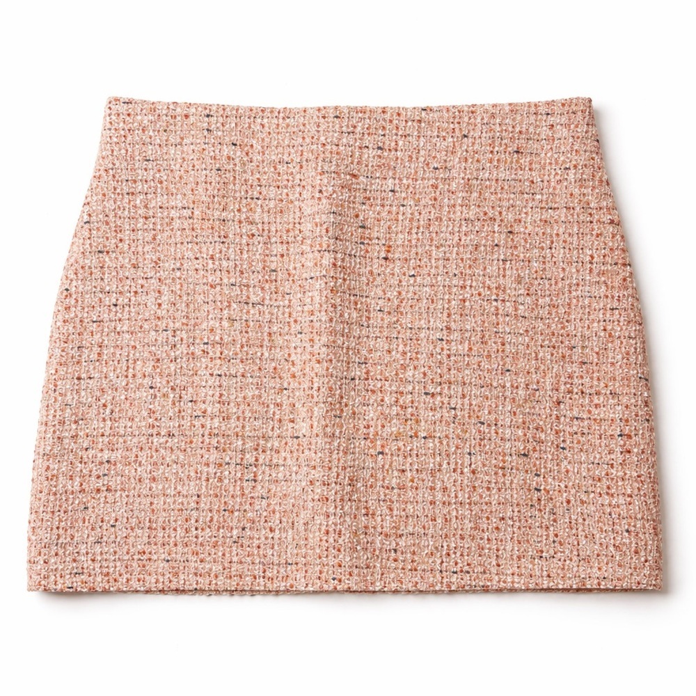 Elodie- Chic Tweed Mini Skirt - Picture 2 of 3